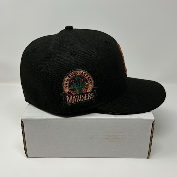 Topperz EU Seattle Mariners “Sonics” Crossover Fitted Hat Size 7 3/8 - Picture 3 of 6